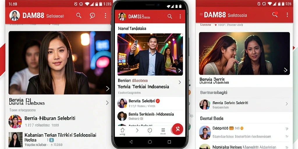 Tampilan antarmuka pengguna DAM88 yang menarik dan informatif.