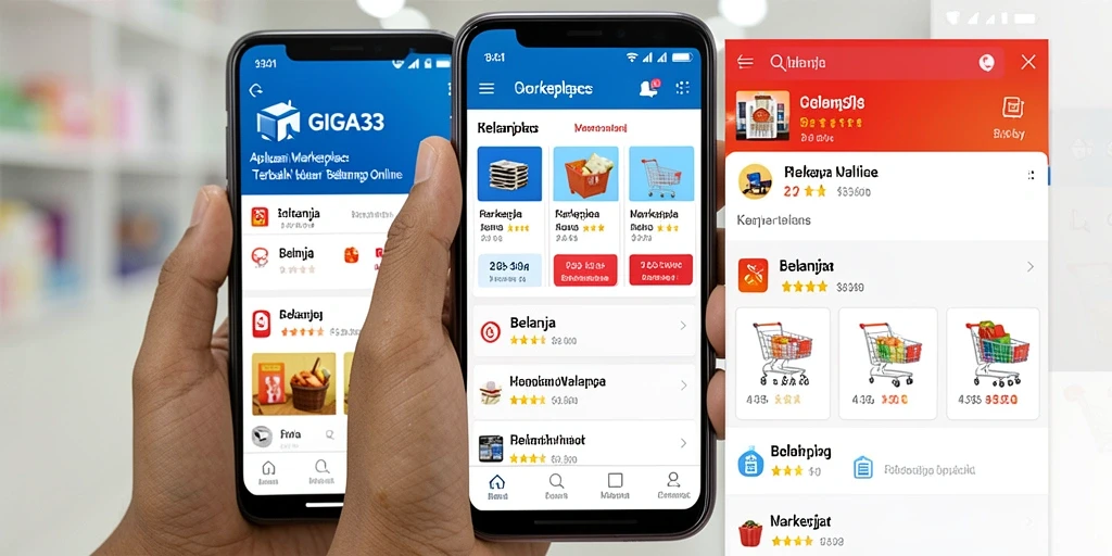 Tampilan antarmuka utama GIGA33 yang menarik dan user-friendly.