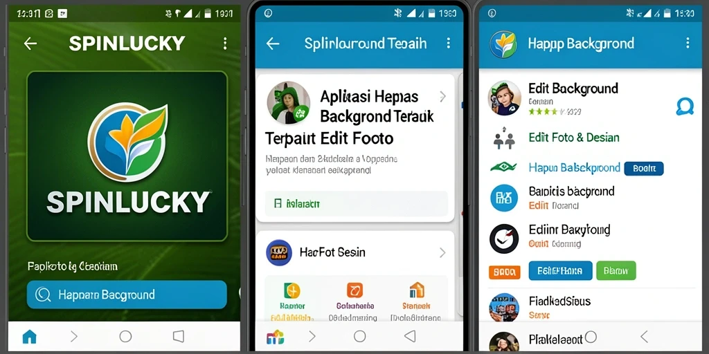 Antarmuka SPINLUCKY saat menghapus background dengan fitur yang mudah digunakan.
