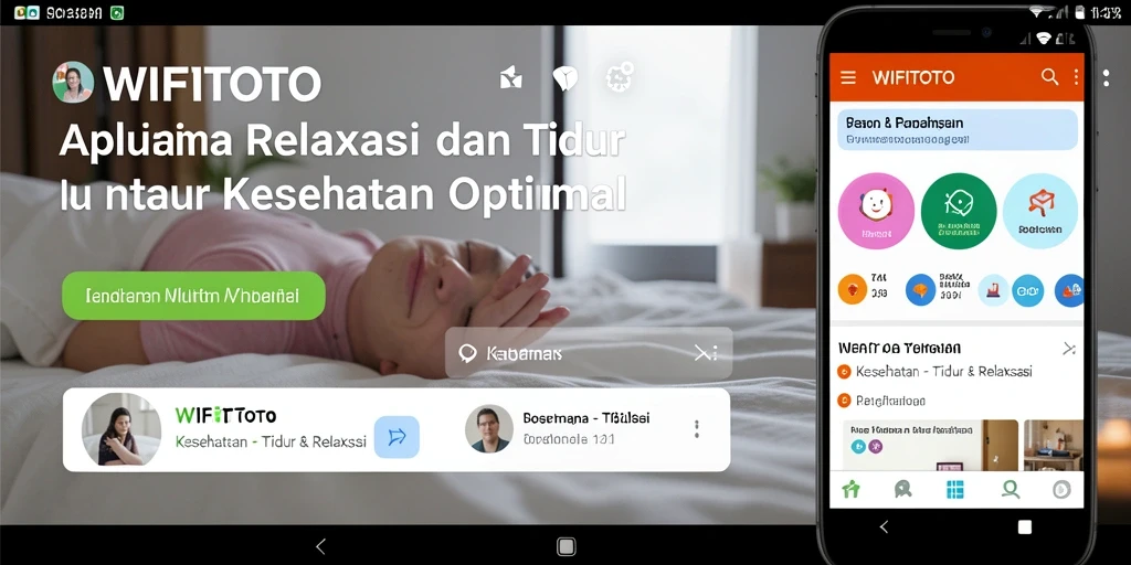 Antarmuka WIFITOTO menampilkan pilihan suara relaksasi yang beragam.